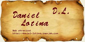 Daniel Lotina vizit kartica